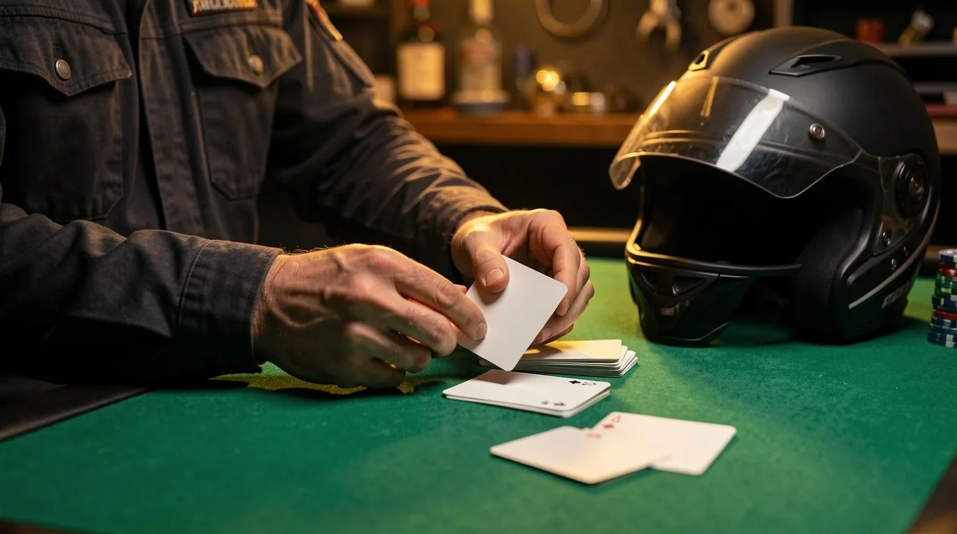Stół pokerowy w klubie Dilorian