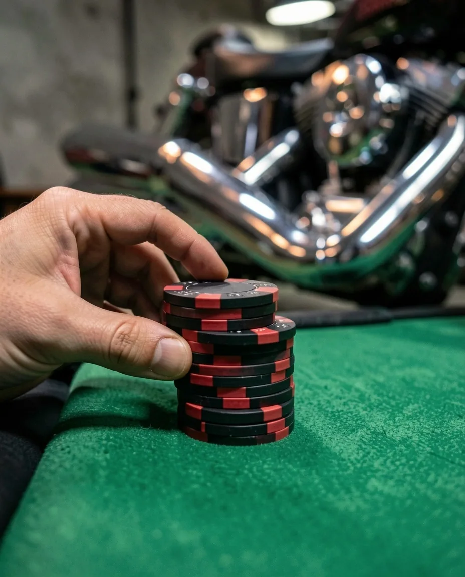 Stół pokerowy w klubie Dilorian